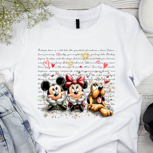Vintage Mouse & Friends Valentine Tee