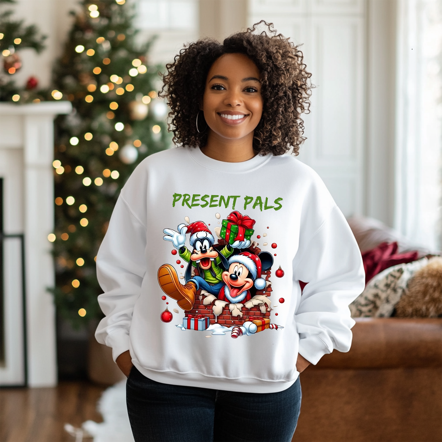 Present Pals – White Sweatshirt