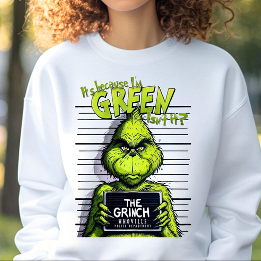 Grinch Mugshot Sweatshirt
