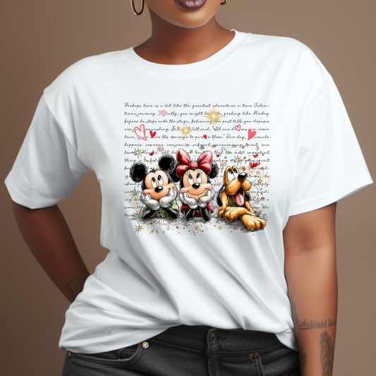 Vintage Mouse & Friends Valentine Tee